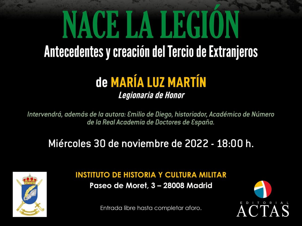 Presentación del libro «Nace la Legión»