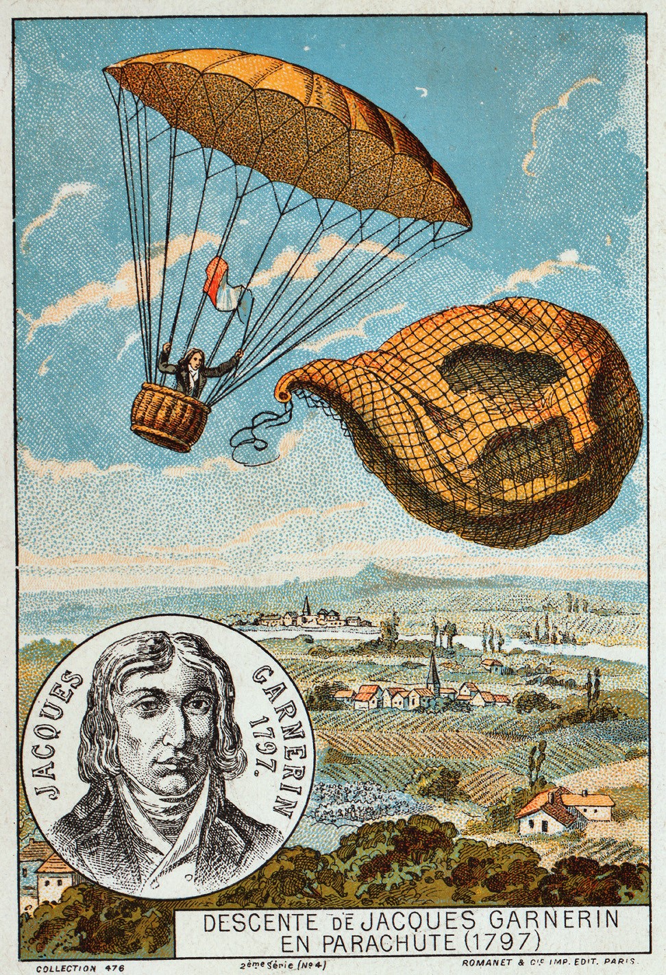 22 DE OCTUBRE DE 1797. André Jacques Garnerin, el primer paracaidista