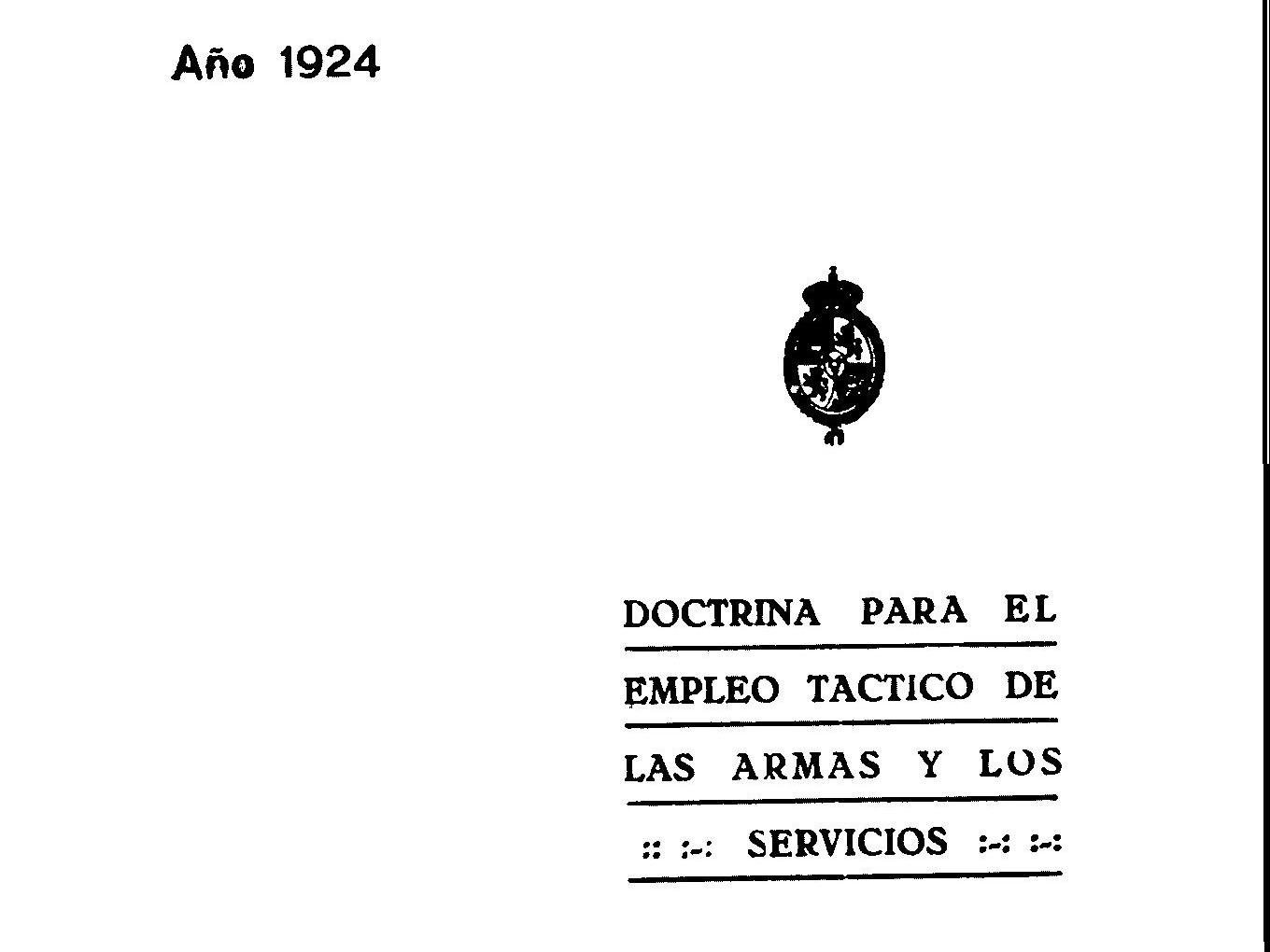 Mesa redonda sobre la Doctrina para el empleo táctico de las armas y los servicios de 1924